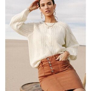 Vero Moda Vback Cable Knit Sweater